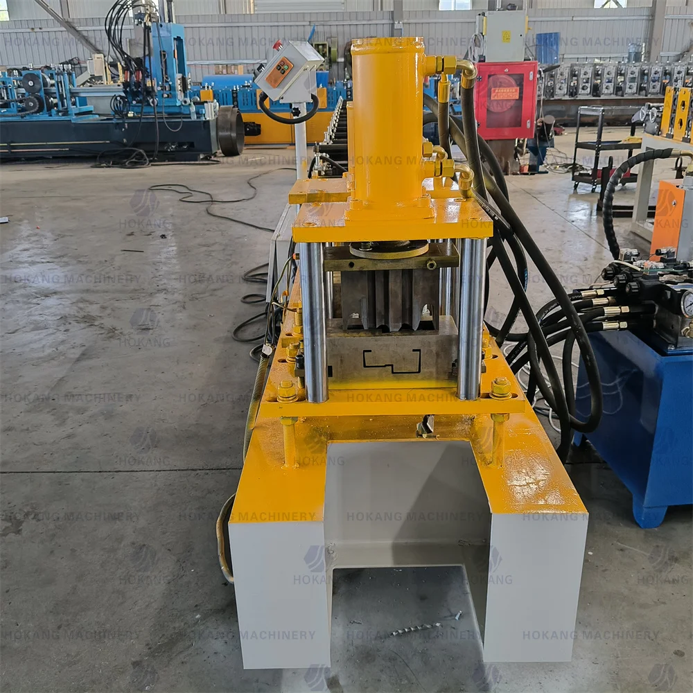 Automatic Steel Door Frame Roll Forming Machine with Imported PLC Control