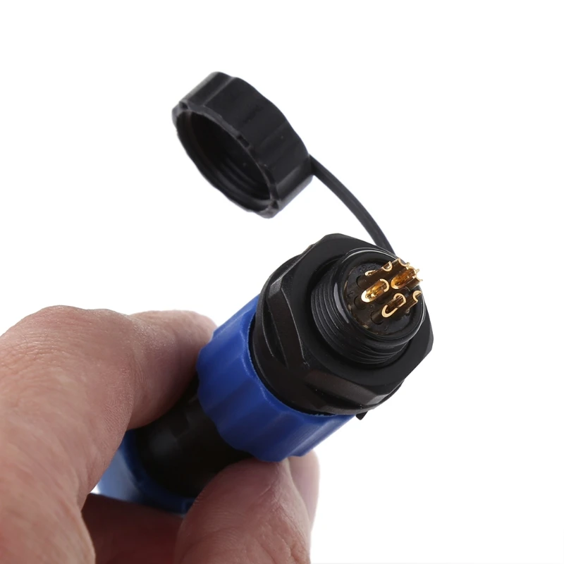 IP68 SP13 1Pin/2Pin/3Pin/4Pin/5Pin/6Pin/7Pin Waterdichte Stopcontact Kabel Connec