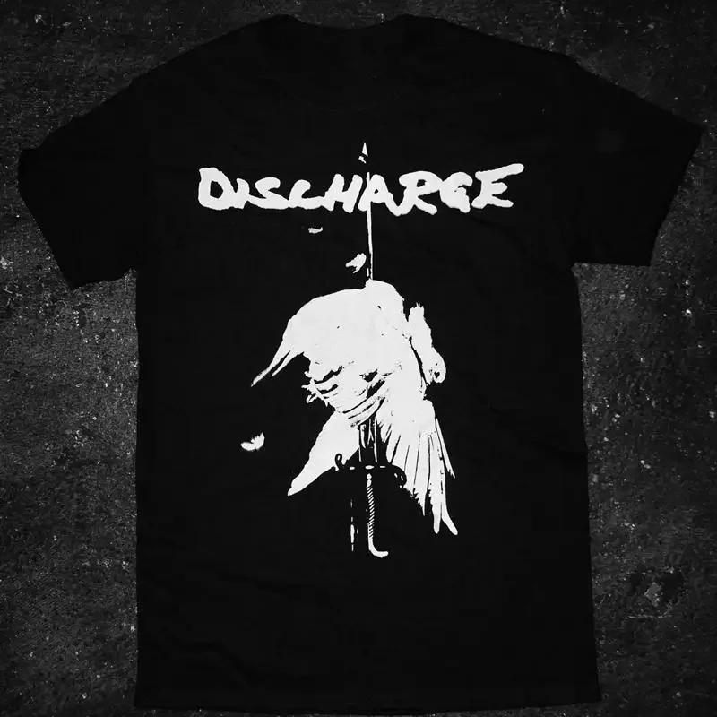 Discharge Band Never Again T Shirt Classic Black S 5XL 1J0401