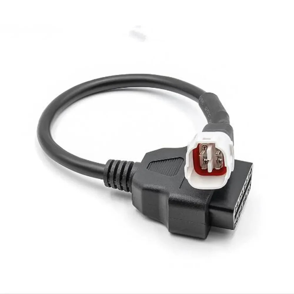 Newest for Yamaha 4 Pin OBD2 Connector for Motorcycle Motobike for YAMAHA 3 Pin OBD OBD2 Extension Cable Adapter