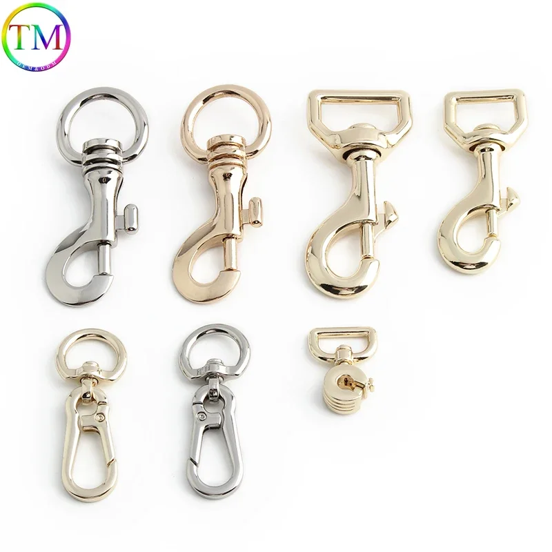 

5-30PCS 16/17/20/23/26MM Metal Swivel Clips Snap Hooks For Shoulder Bags Strap Dog Leash Buckle Ended Bolt Hook Accessories