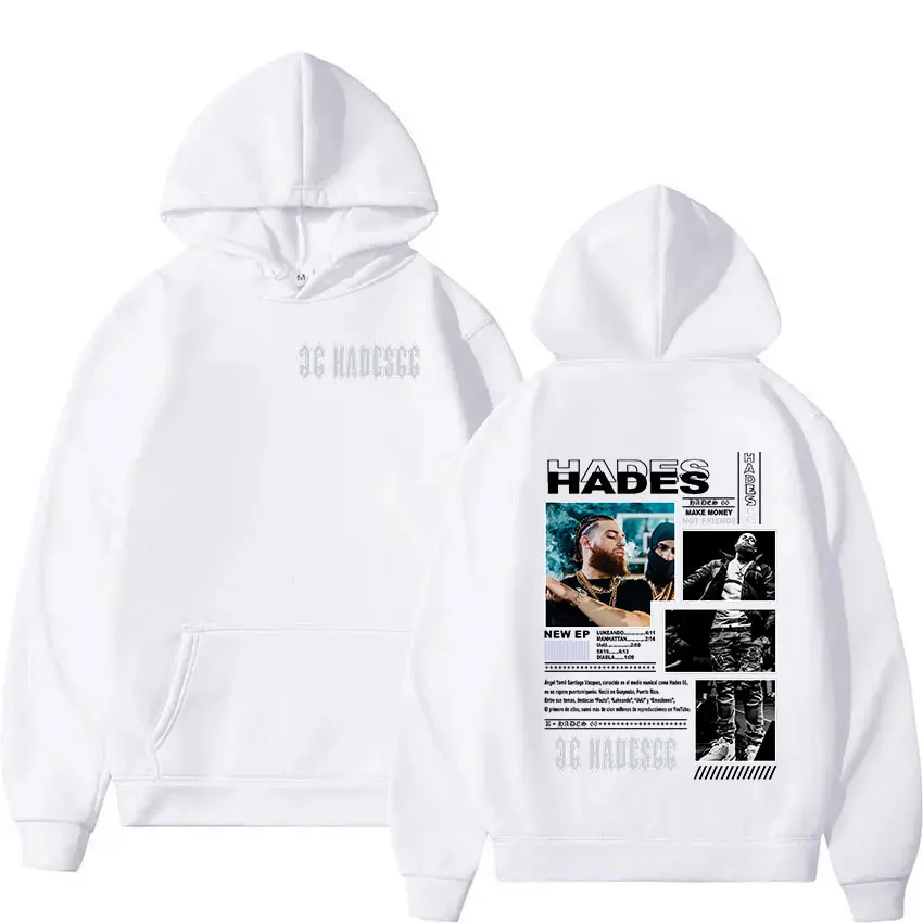 Hades 66 Make Money Not Friends Tour 2024 Hoodie Men's Hip Hop Rap Album Fashion Clothing Pullover Sweatshirt Unisex Streetwear