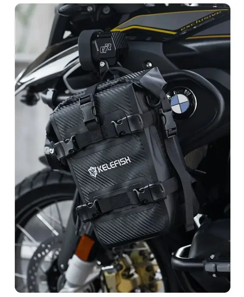 2026 New Multi functional Motorcycle Crash Bar Bag Waterproof Large Capacity Quick Release Motorbike Side Bag For Travel