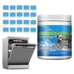 Dishwasher Tablets Bulk 1 Box Dishwasher Machine Cleaner Eco-friendly Dish Washing Cleaning Tablets Dishwasher Dirt Remove