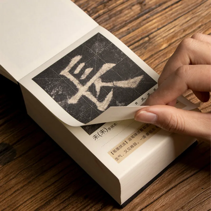 Chinês Yan Zhenqing Escova Copybook, Character Starter, Escritório Script Selo Regular, Pincel De Caligrafia