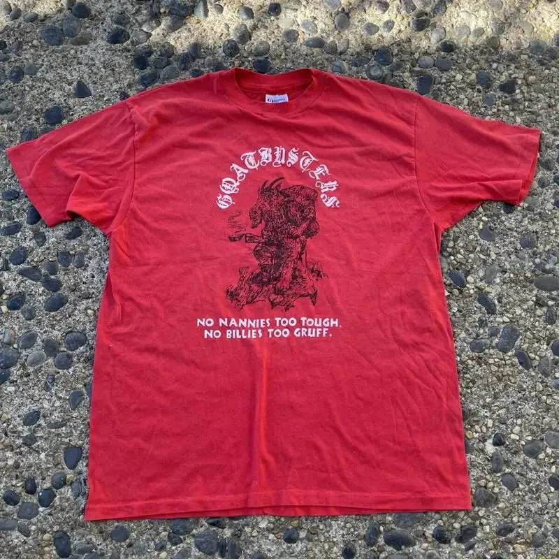 Goat Busters T Shirt Mens 2Xl Red Vintage 80'S