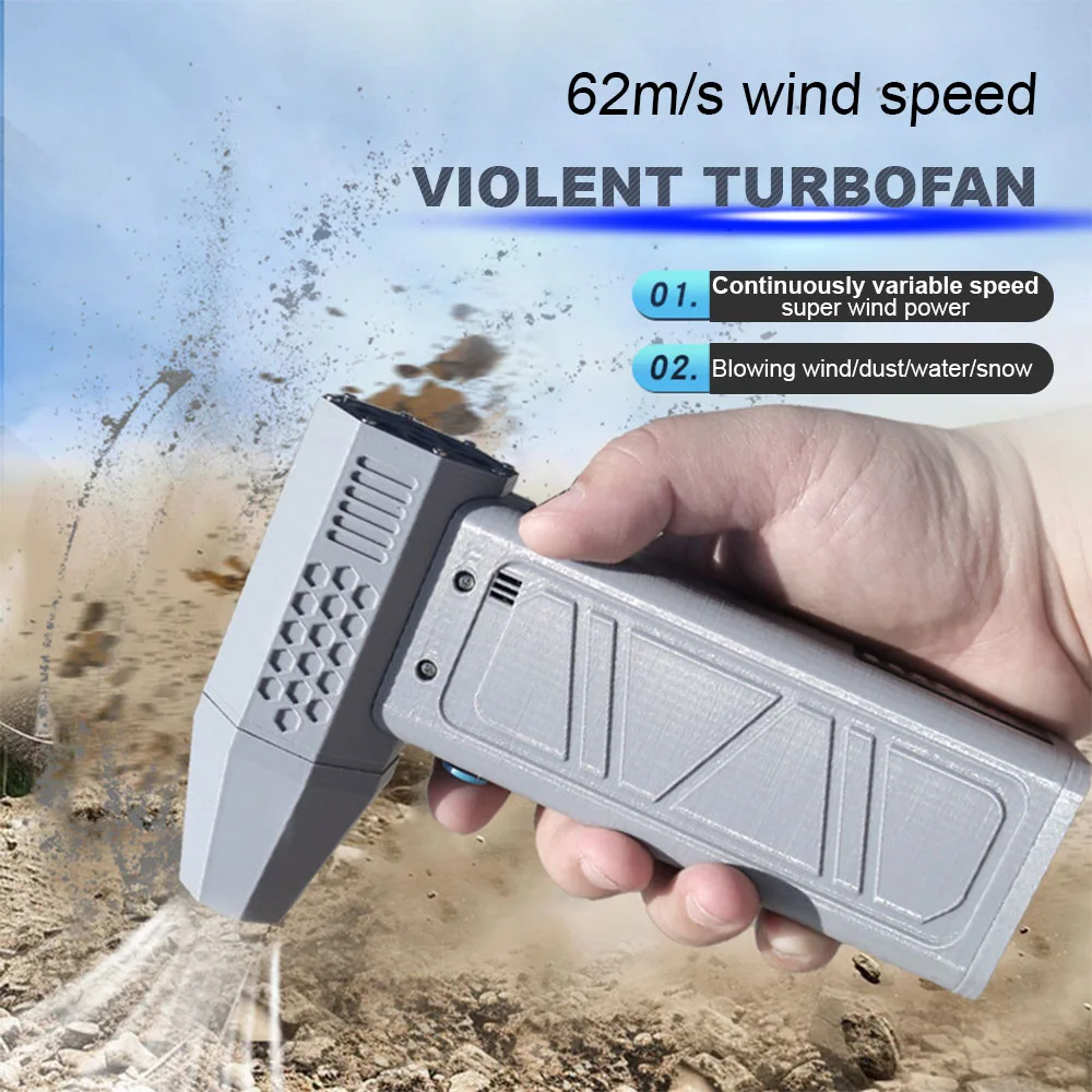 Imagem -02 - Rpm Mini Turbo Ventilador de Exibição Energia Handheld Turbo Jet Ventilador Poeira Mais Limpo Ventilador ar Elétrico Poderoso Ventilador Duto Alta Velocidade 140000