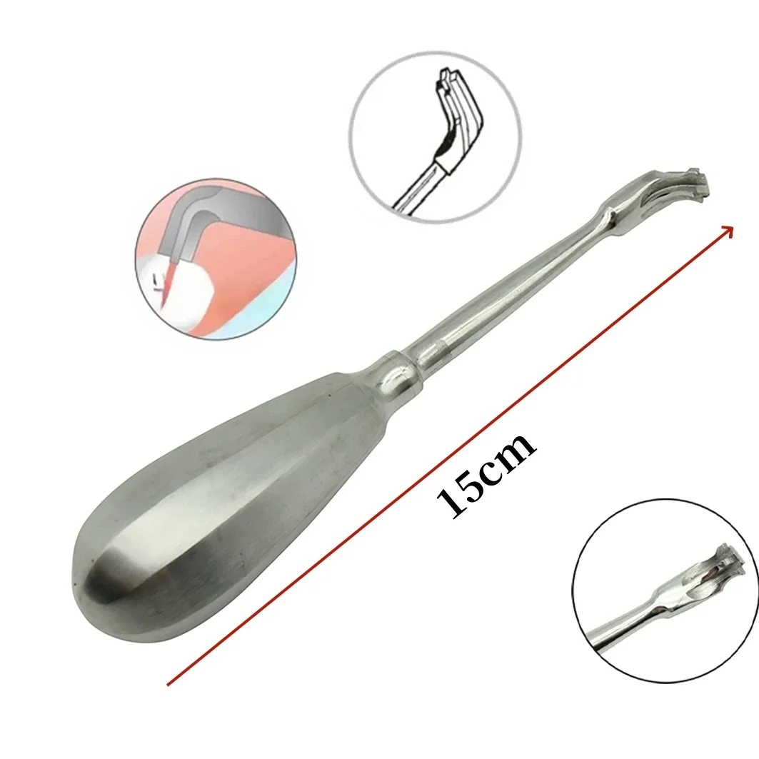 1Pcs Dental Crown Cross Broken Crown Remover Spreader Drill Dental products Restoration Forcep Dental Root Elevator Tools