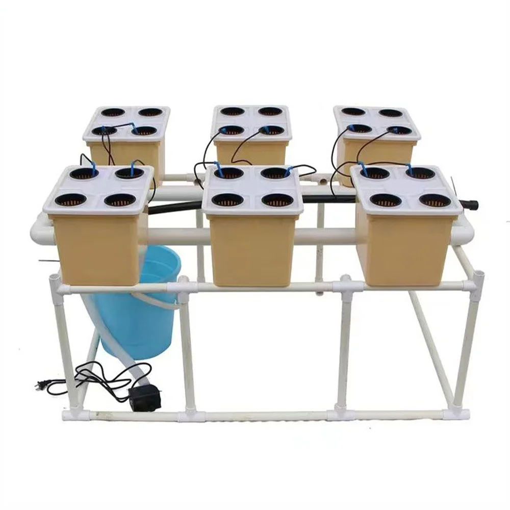 2025 أنظمة الزراعة المائية من الصين لمجموعة دلو الزراعة المائية المباشرة التجارية لزراعة الخضروات