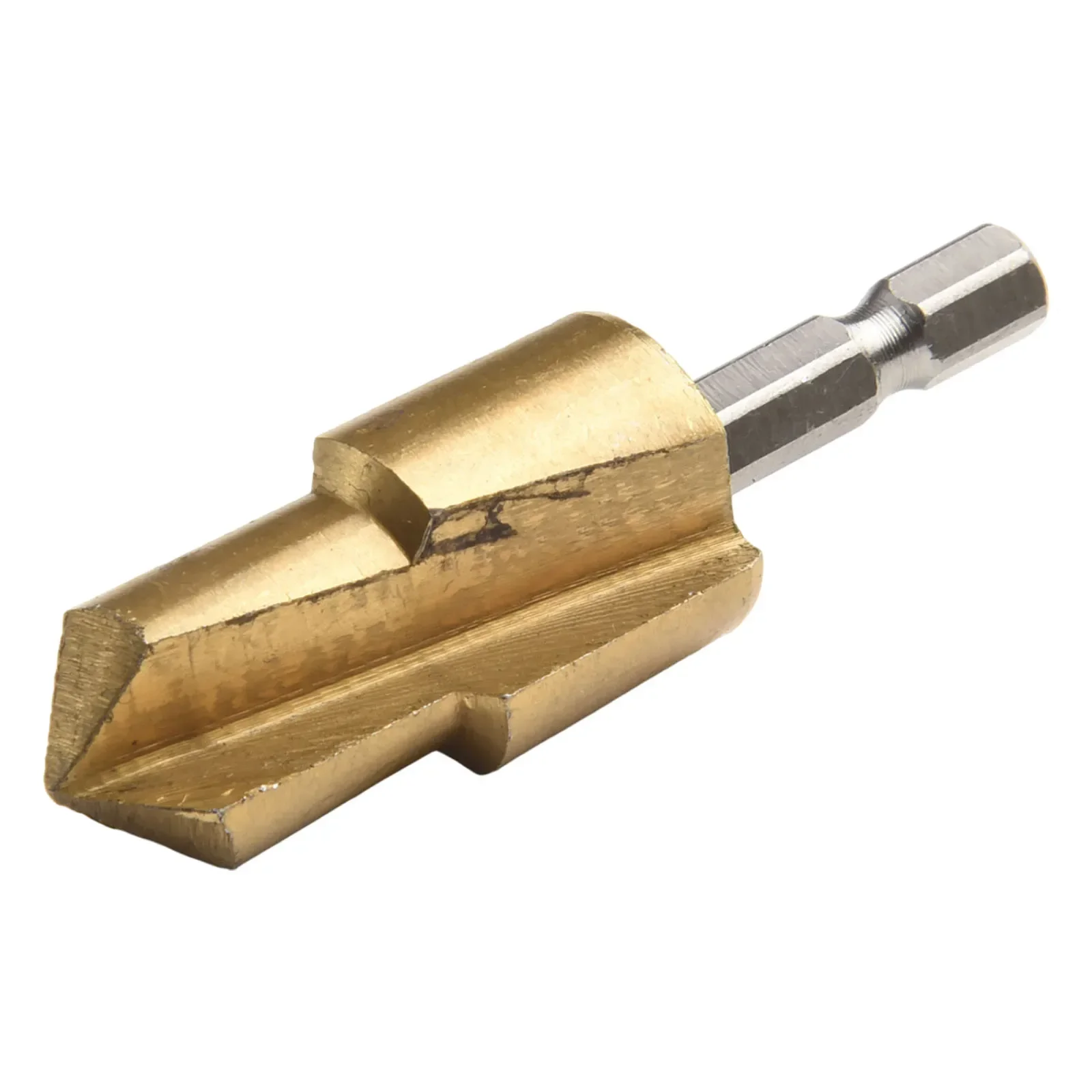 1pc Water Pipe Expansion Drill Bit 3 Flutes Countersink Drill Bit 1/4 Hex Shank For Plumber Repairing Power Tools Parts