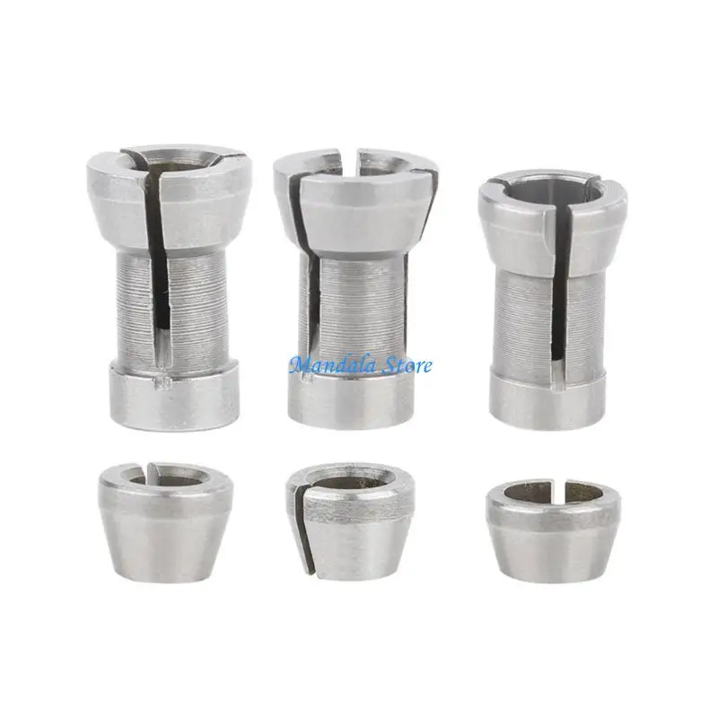 

U2JC Router Tool Accessories Collet Chuck Nut Set Multiple Size Collet Adapter