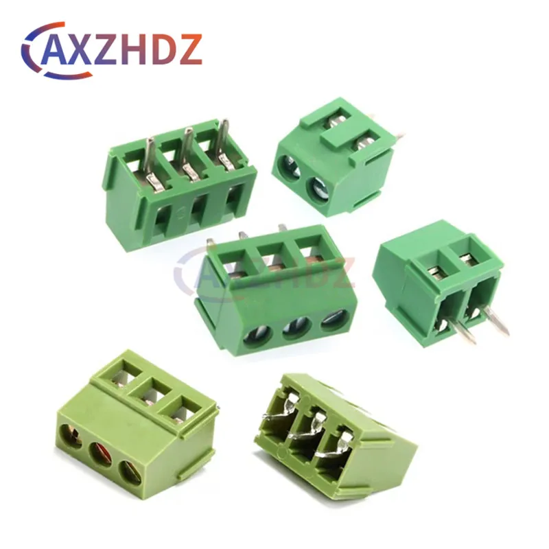 10PCS 2.54mm KF128 3.81mm 5mm 5.08mm 7.5mm 2Pin 3Pin Splice PCB Screw Connecting Terminal Blocks For Wires Connector 10A 300V