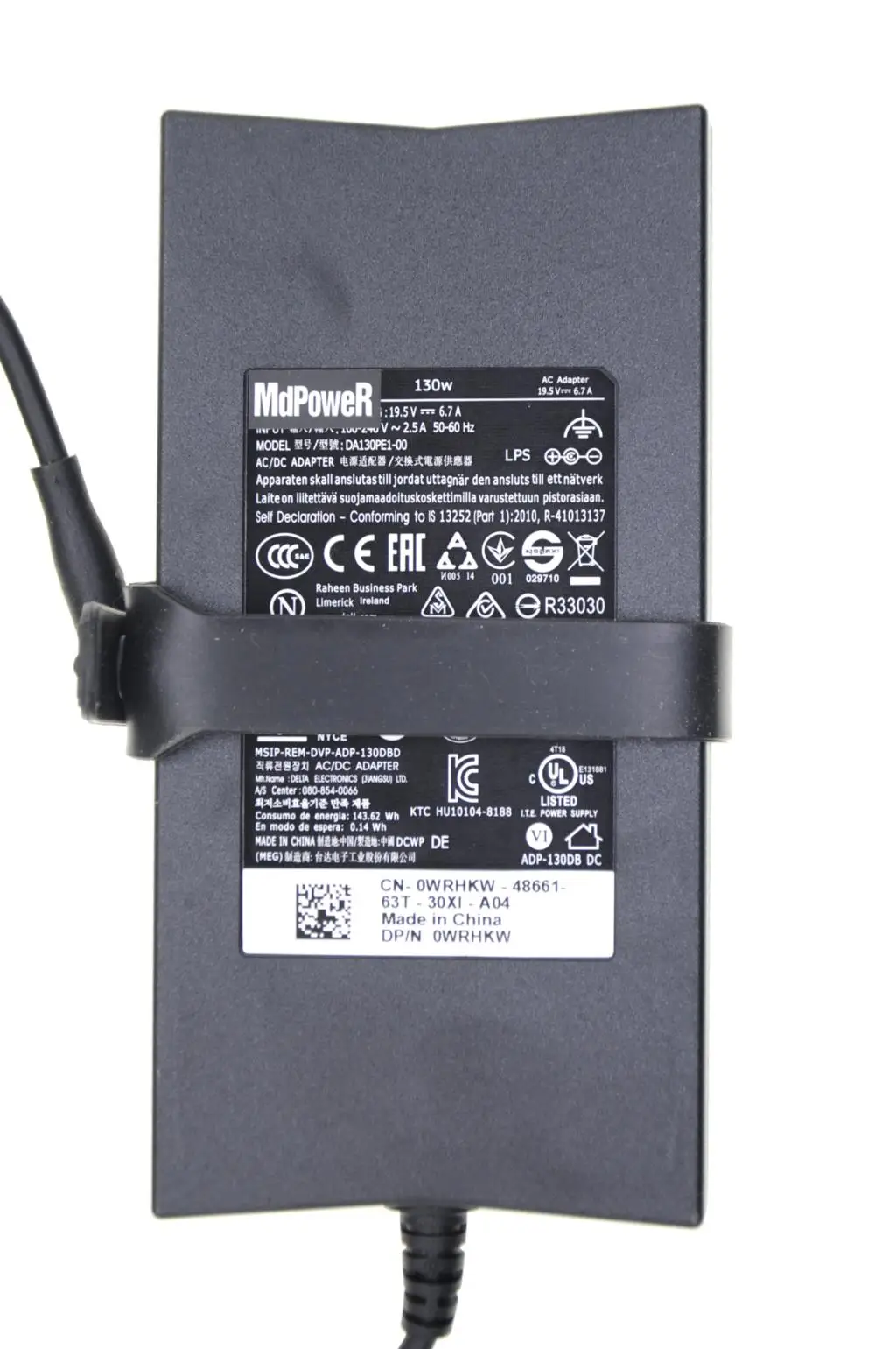 Genuine For Dell 130W 19.5V 6.67A/6.7A charger XPS 15 9530 9550 9560 PRECISION M3800 DA130PM130 06TTY6 laptop AC adapter