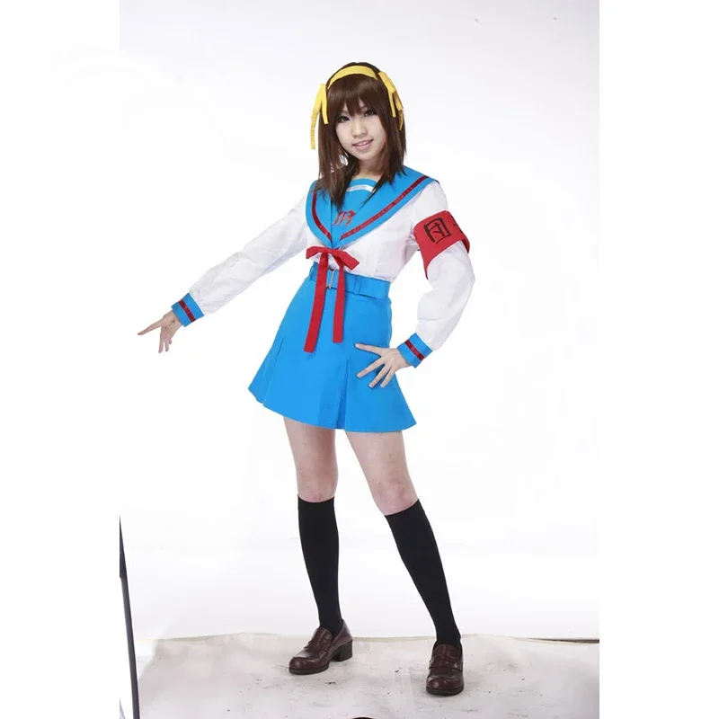 Costumes de Cosplay de Dessin Animé d'Halloween, Uniforme SвSOS de Suzumiya Haruhi no Yuuutsu