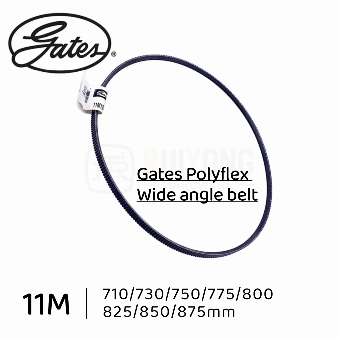 

Gates Polyflex Wide angle belt 11M710/11M730/11M750/11M775/11M800/11M825/11M850/11M875mm