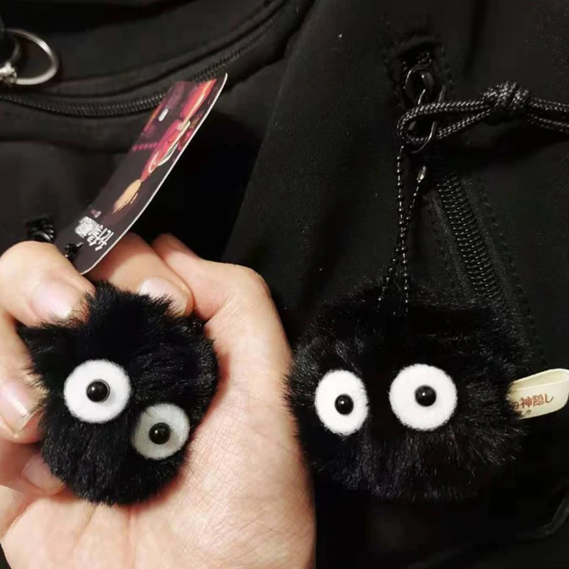 Portachiavi in peluche bricchette borsa da scuola per bambole ciondolo carino portachiavi con palla di pelo accessori per abbigliamento appesi