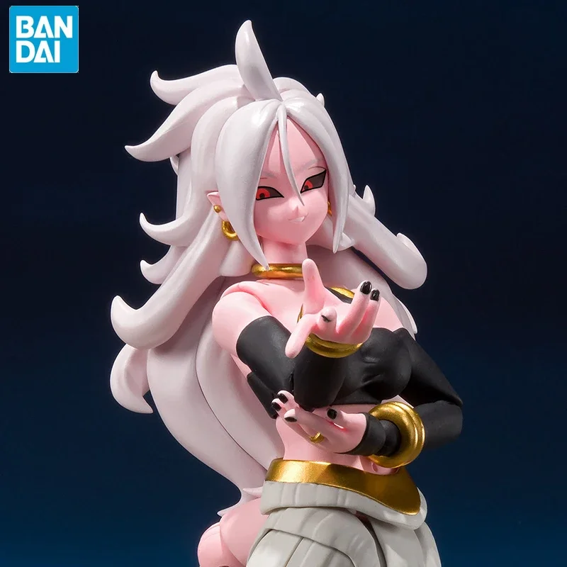 Bandai-Dragon Ball Z Anime Figure, Majin Buu Action, 6 ", Collector, Original, SHF, Android 21