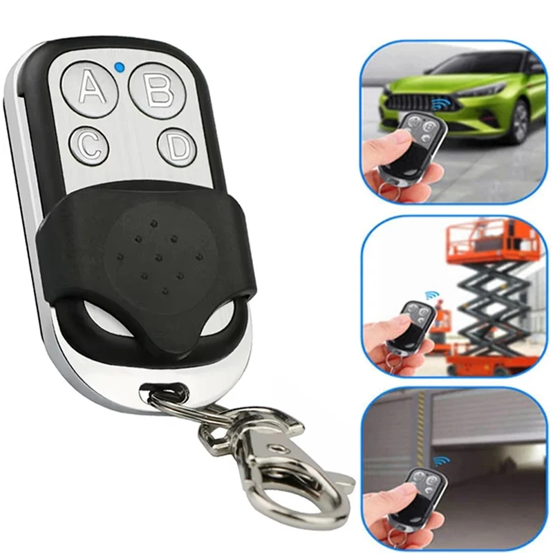 Garage Door Remote Control For Universal Garage Gate Opener Clone Fixed Learning Rolling Code Duplicator Handheld Key Fob Tool