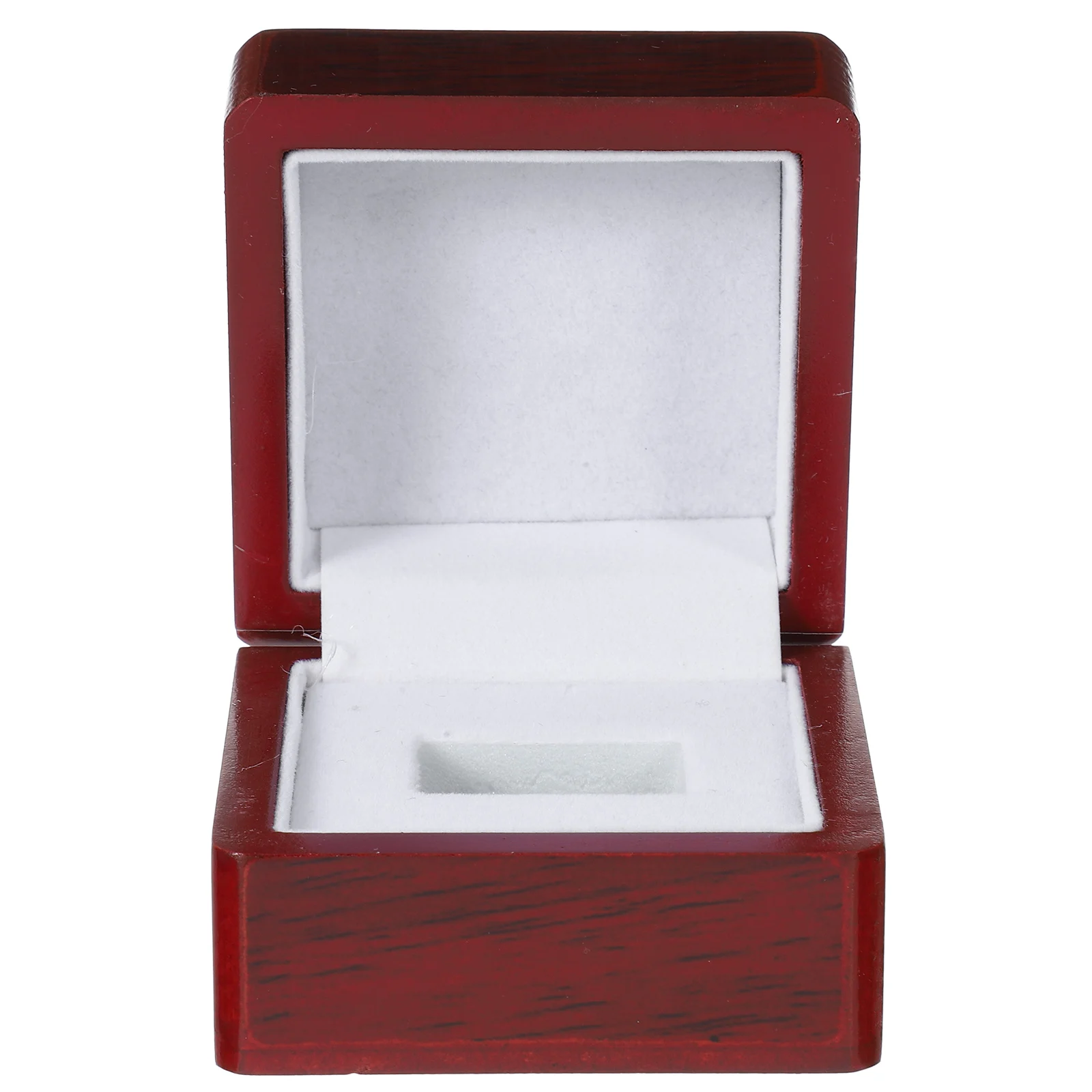 

Champion Ring 65x65x45mm Dark Brown Wood Single Hole Jewelry Display Unique Jewelry Display Box Case for Rings Storage Packaging