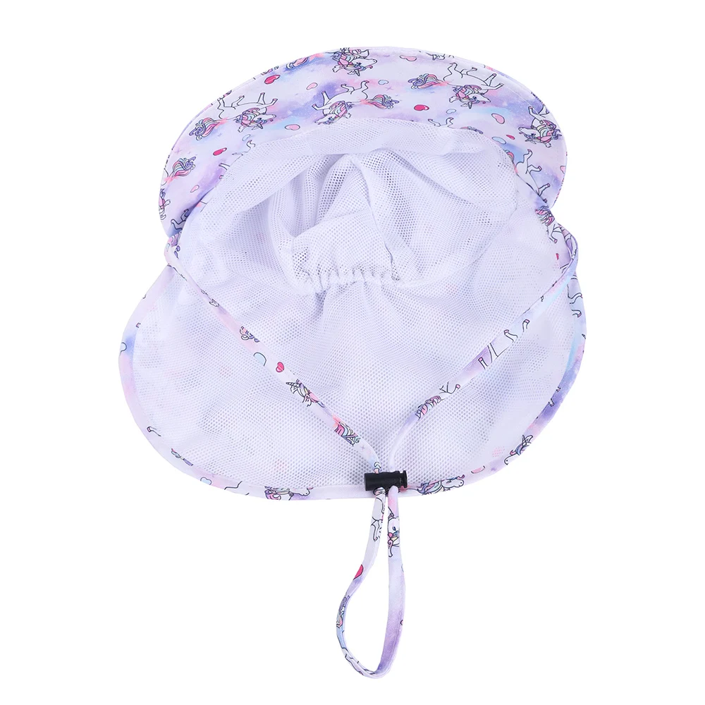 Topi Matahari Musim Panas Kartun untuk Balita dengan Selendang, Pinggiran Lembut, Cepat Kering, untuk Aktivitas Luar Ruangan, untuk Anak Laki-laki dan Perempuan Usia 1-3 Tahun, Topi Pantai dengan Perlindungan UV