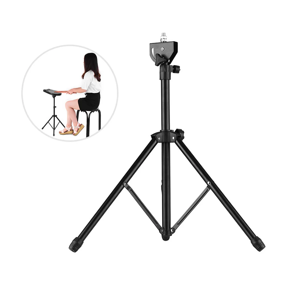 Drum Pad Metal Stand 8mm Screw Connector 46cm-79cm Adjustable Height for 8-10 inch Drum Practice Pad with Carry Bag view 6