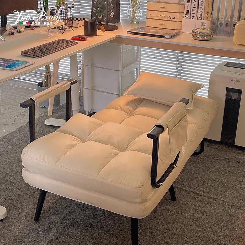 

HSN folding recliner office nap single bed dual-purpose reclining chair back sofa