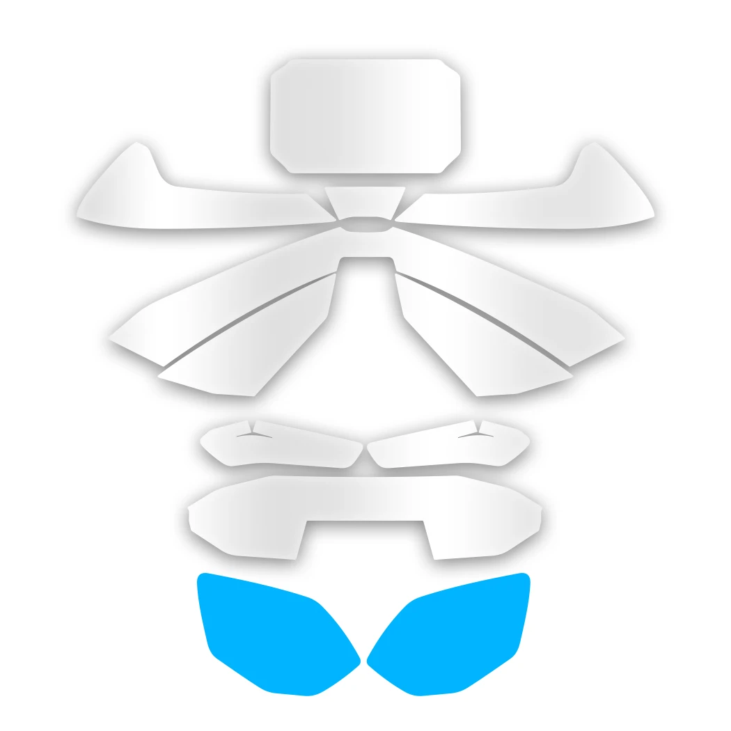 

For CFMOTO 675SR Motorcycle Lamp Accessories Transparent Protective Film Bike Headlight And Taillight Refit Stickers Decal