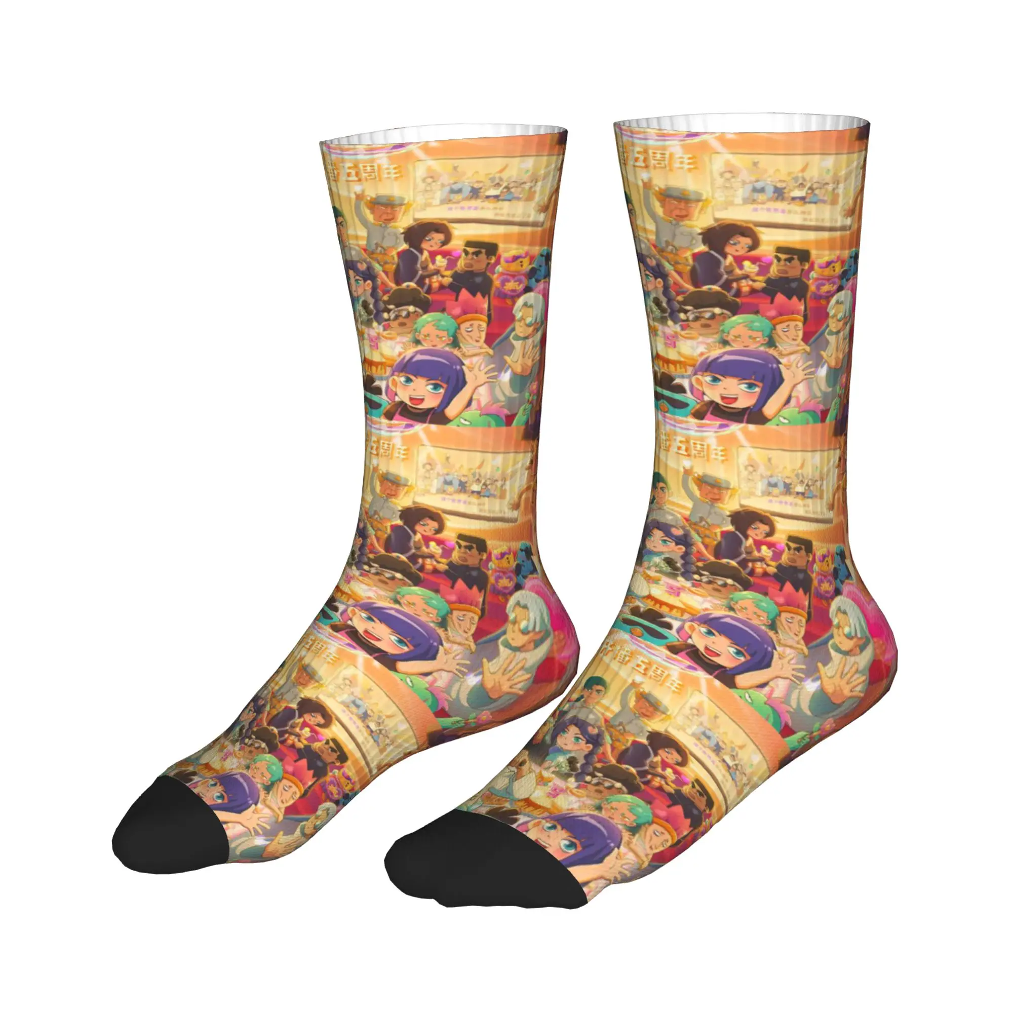 

All Seasons Stockings Scissor Seven Action Manga Cartoon Sport Socks Fashion Middle Tube Socks for Men Women Birthday Present