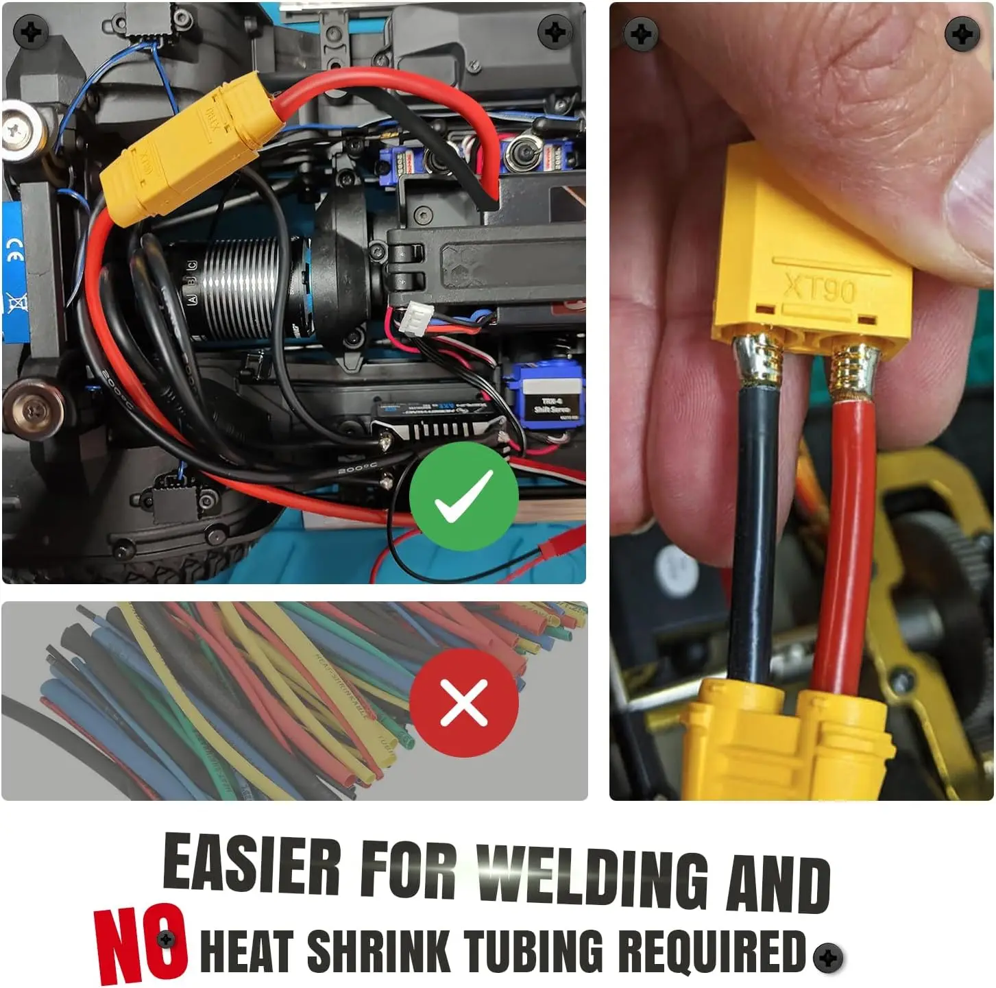 XT90 التوصيل الموز ذكر موصل سالب سلك كابل محطات المقابس ل RC يبو بطارية الطائرة بدون طيار قارب سيارة XT90 موصلات محول