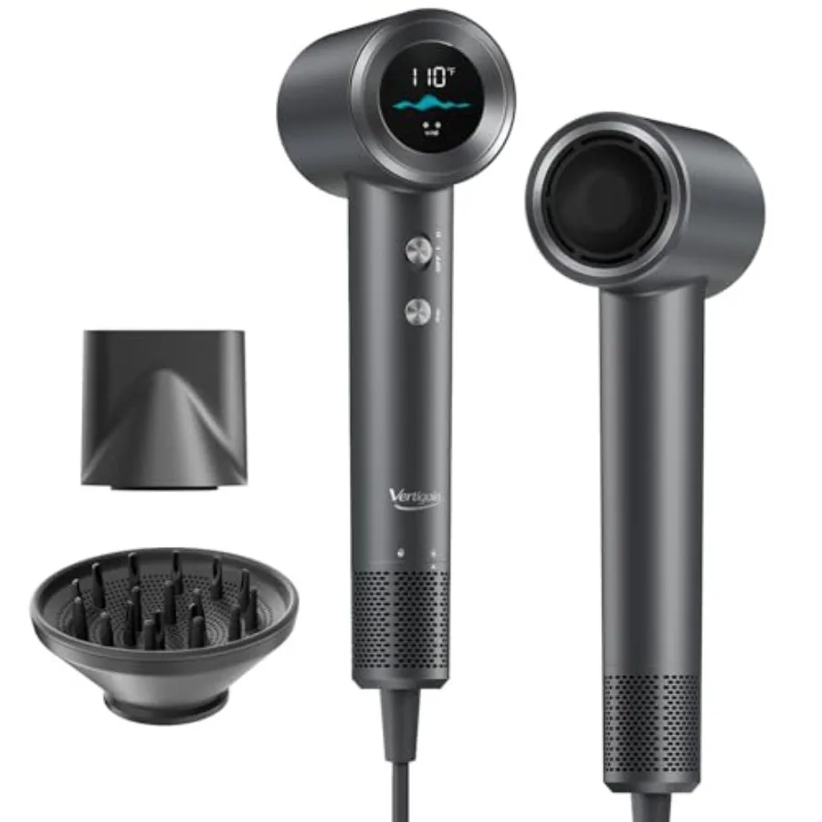 

Ultra Fast Hair Dryer with 110000 RPM Brushless Motor Intelligent Heat Control Lightweight High-Speed 200 Million Ionic Blow Dr
