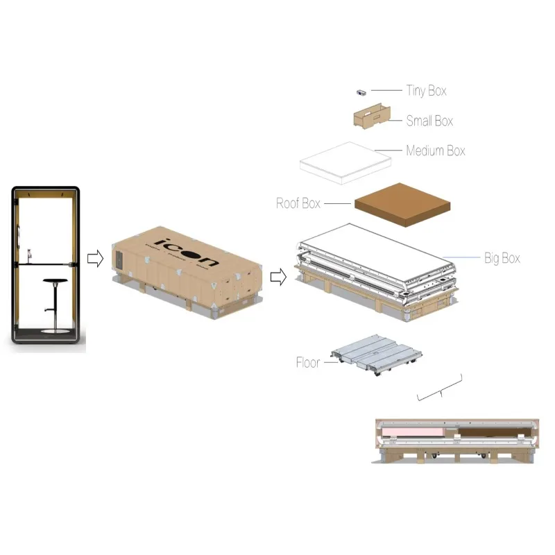 Custom Size Movable Sound Insulation Cabin Easy To Assemble High Soundproof Effect For Private Home Office Working Area