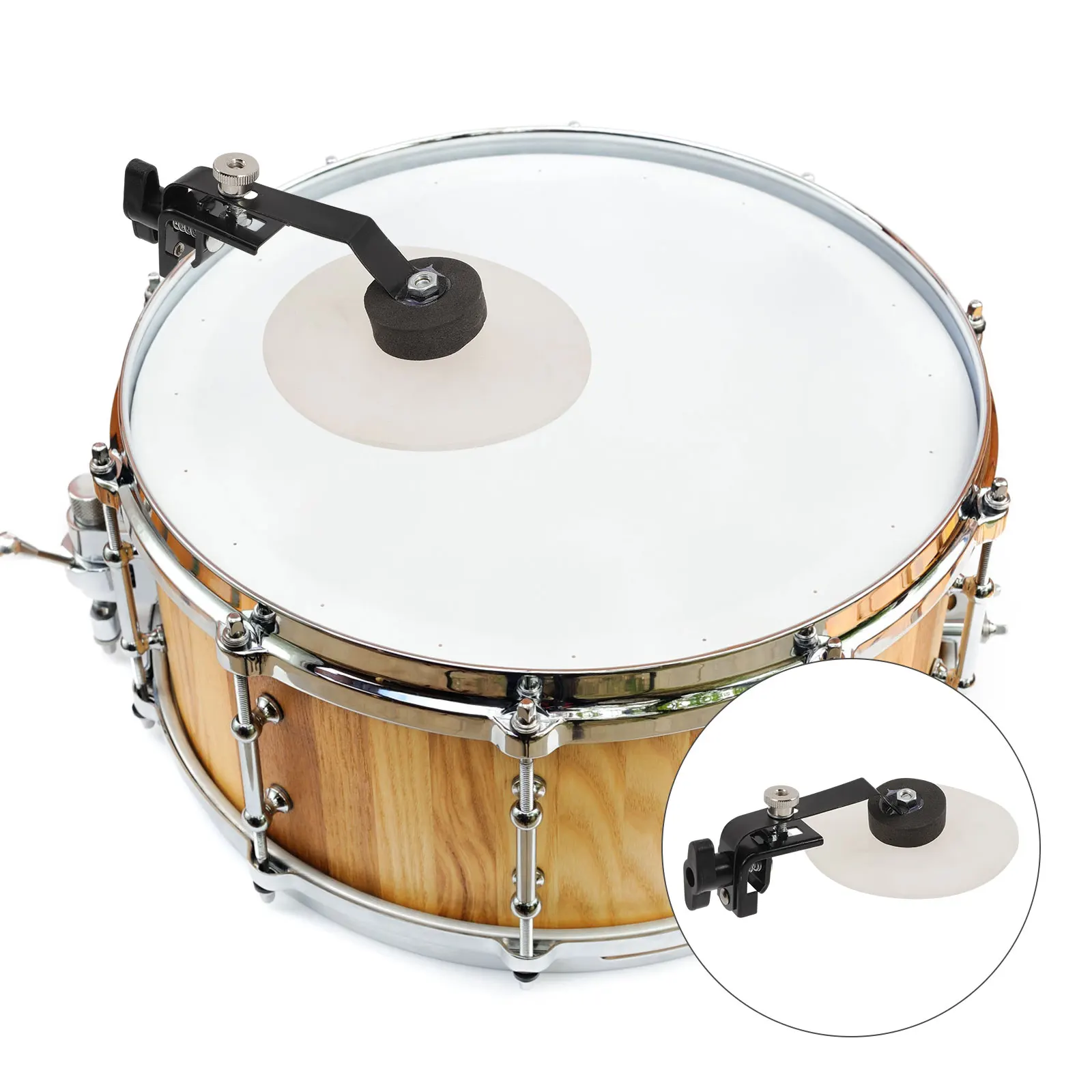 

Silicone Drum Dampeners Snare Mute Pads Metal Gel Sound Insulation Dampening Accessories for Practice Easy Installation Long