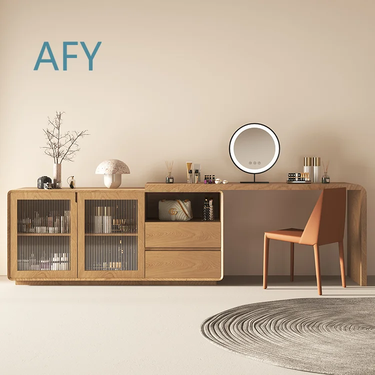 Multi-Functional Dressing Table Adjustable Height for Bedroom Office Modern Luxury Vanity Desk Customized Accepted for Home