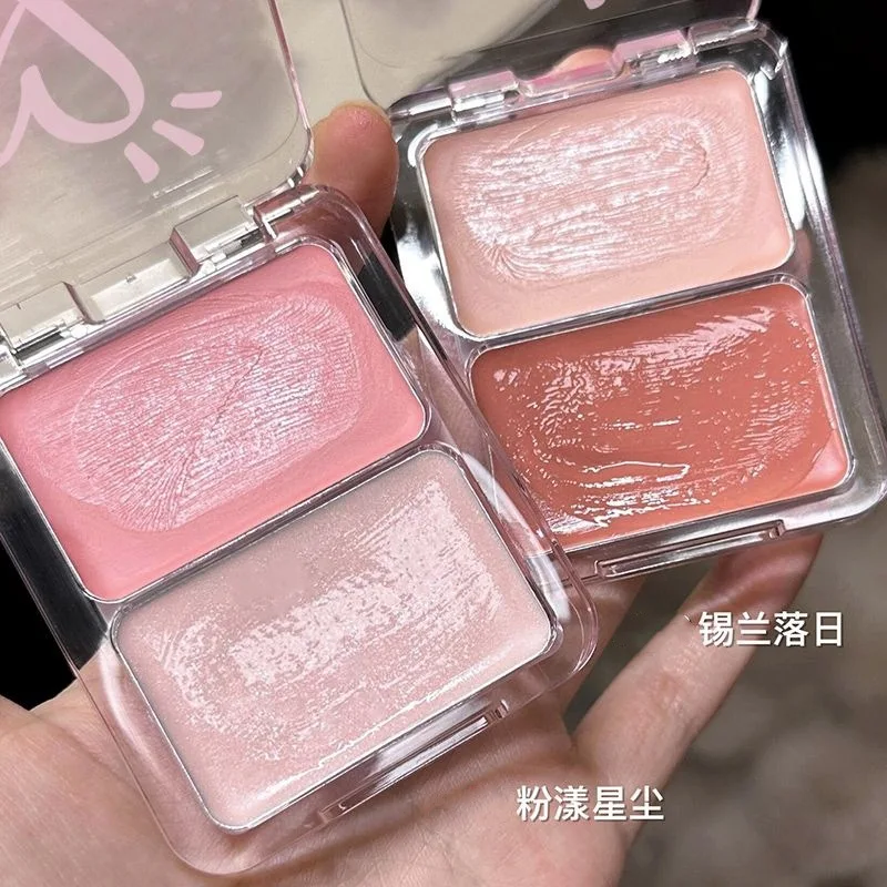 Water Light Peach Cream Blush Milk Pink Cream Natural Cheek Tint Brighten Waterproof Face Contouring Orange Blush Palette Makeup