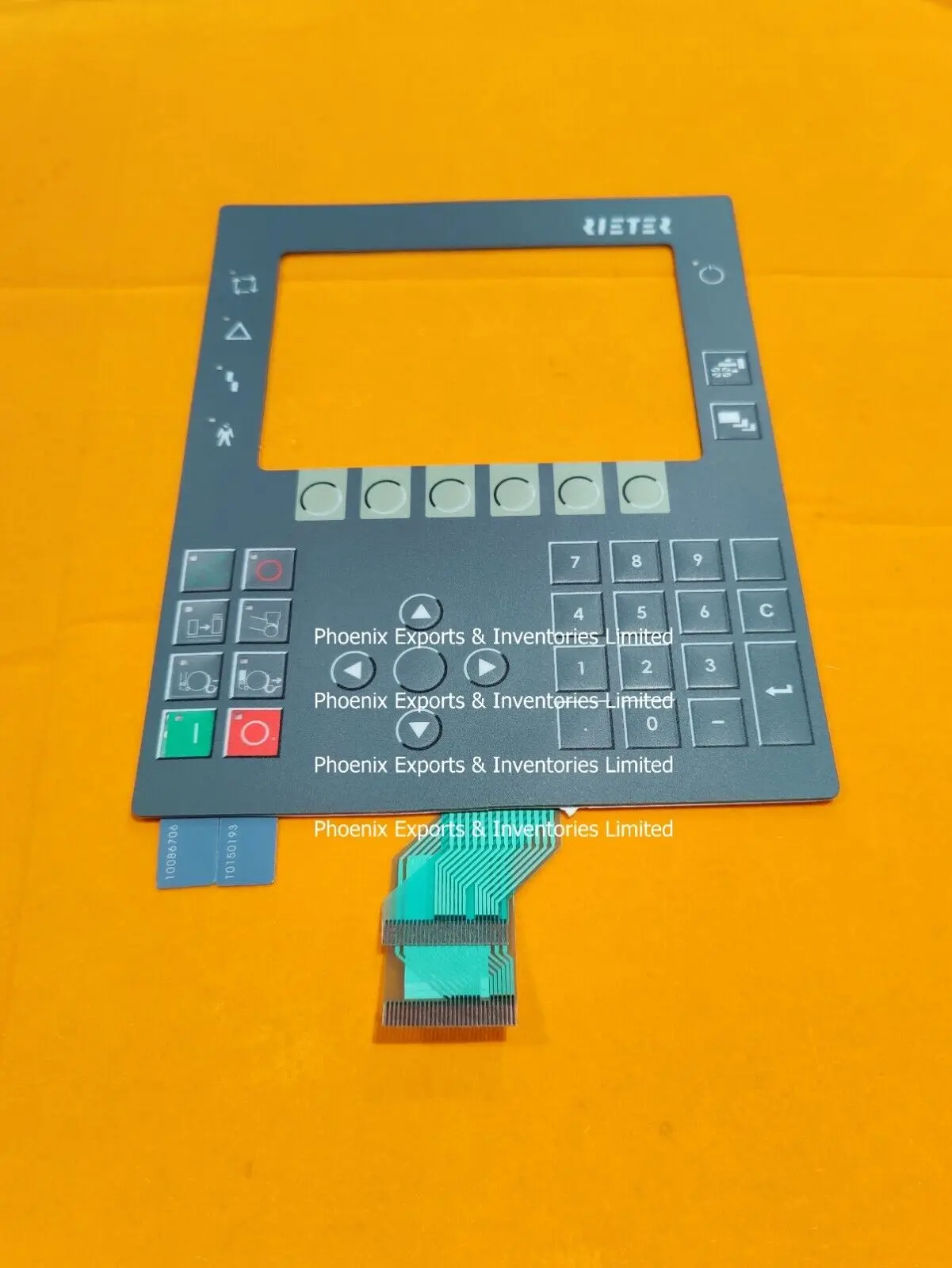 

Brand New MEMBRANE KEYPAD RIETER Power Panel 400 4PP450.0571-K13 BUTTON PANEL