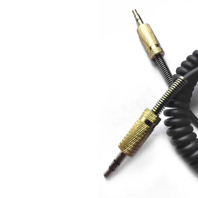 573A Spring Audio Cable Headphone Cable Extension Headset Audio Cable for Woburn Kilburn II Speaker Male To Male Jack