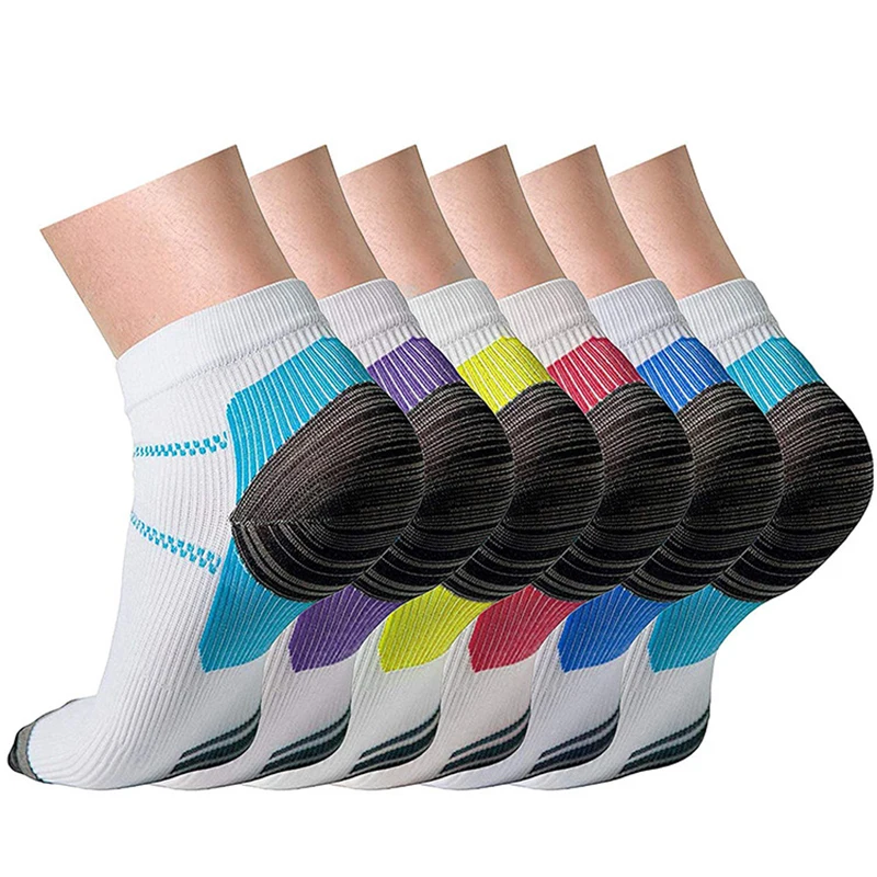 

1Pairs Men Women Socks Comfortable Elastic Pressure Compression Socks Outdoor Sports Trail Running Cycling Ankle Socks Boat