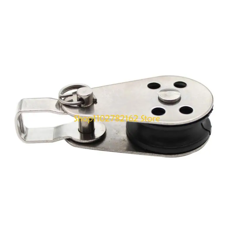 

547B Stainless Steel Pulley 25mm Single Wheel Pulley Lifting Rope Pulley for Boats