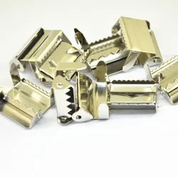 80pcs Metal Suspenders Adjust Buckles DIY Leather Craft Leg Ratchet Hardware Garment Accessories 10mm 20mm 25mm 30mm 35mm 40mm
