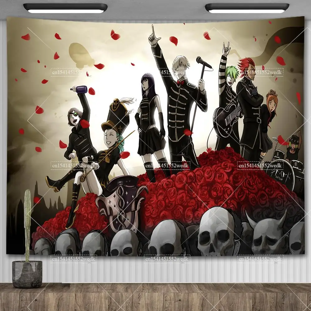 Band My Chemical Romance Tapestry Hippie Music Album Cover Posters Rock Tapestry Aesthetic Bedroom Decoration Wall Art Posters - view 3