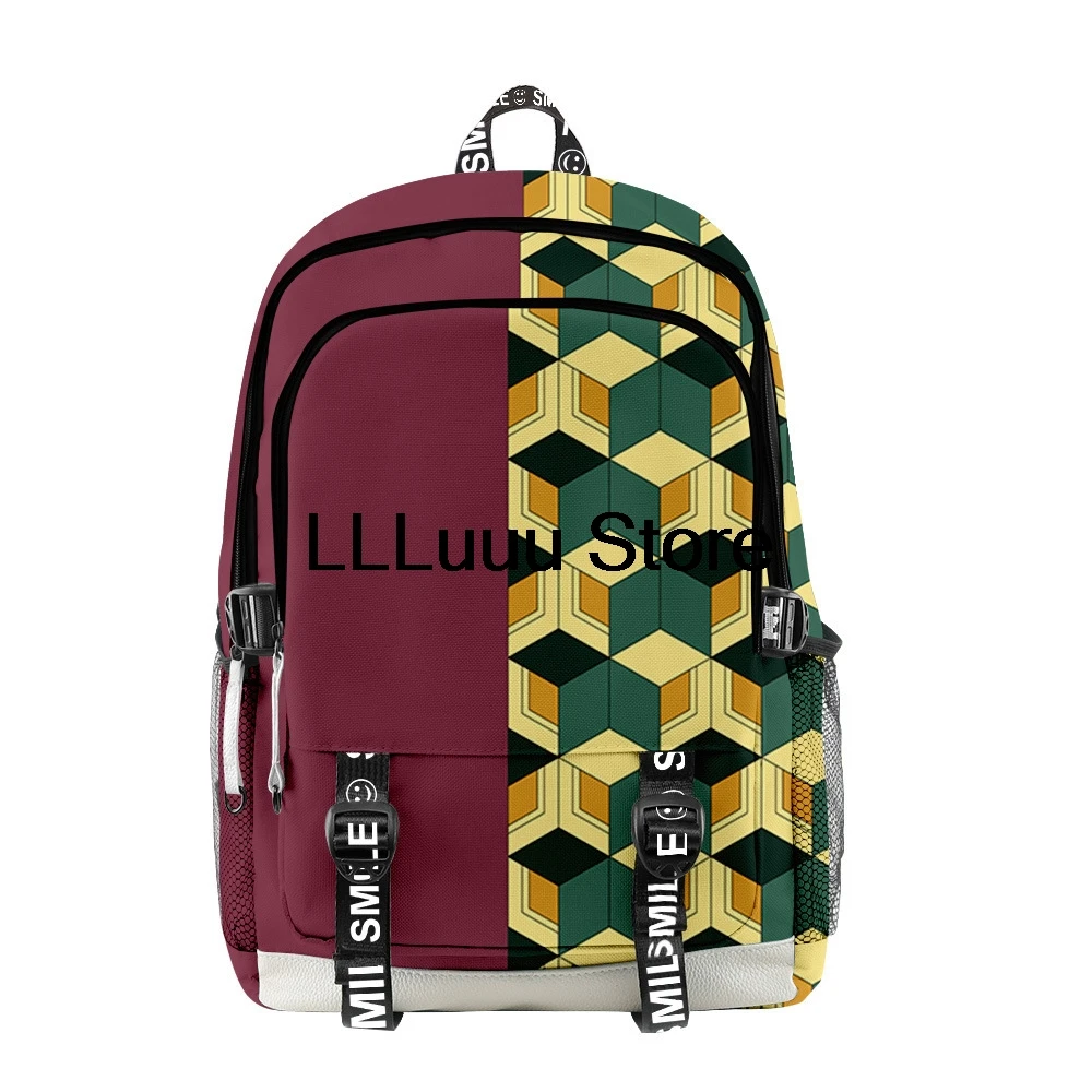 3D Anime Devil Hunter Cosplay Oxford School Bag  Backpack Tomioka Giyuu Girls Travel Bag Mochila Notebook Bags