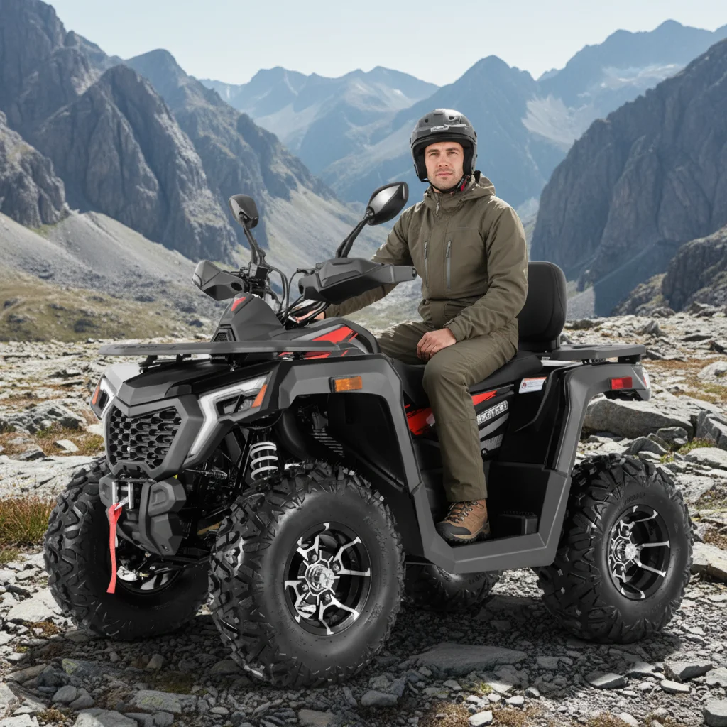 Tao Motor 2026 New Europe Road Legal EEC T3B Automatic 4x2 Chain Drive Farm Use 4 Wheeler Quad Bike Adult ATV 250cc