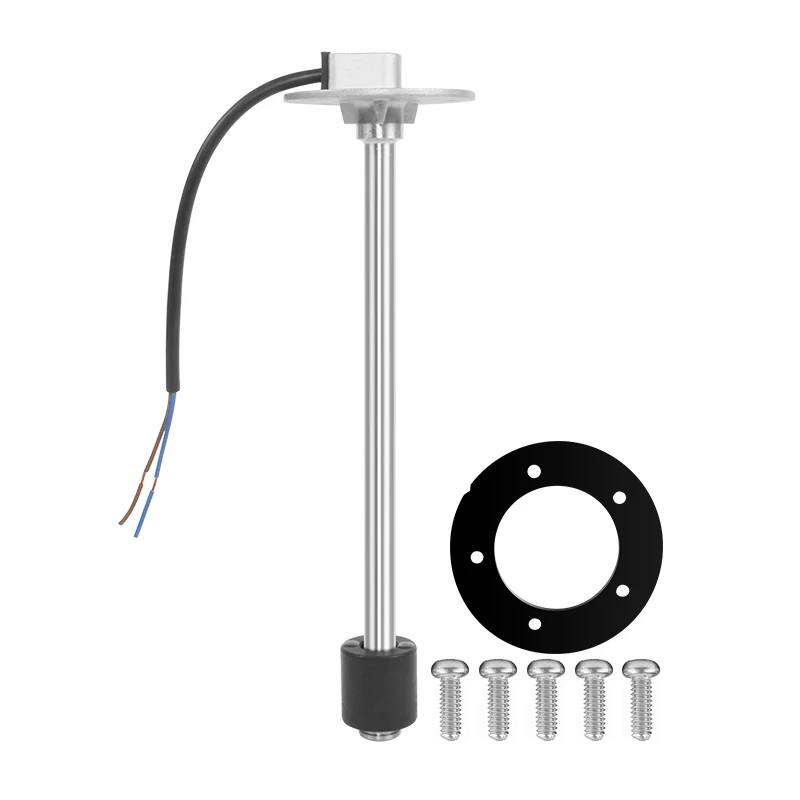 Custom Size 0-190 Ohms RV Boat Fuel Tank Level Sensor Stainless Steel Float Type Oil Level Gauge