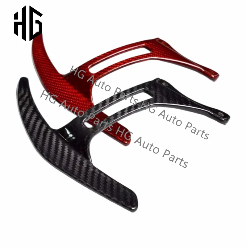 For Ferrari 458 Italia Real Carbon Fiber Steering Wheel Shift Paddles Car Shifter Replace Extension Shifter Accessories