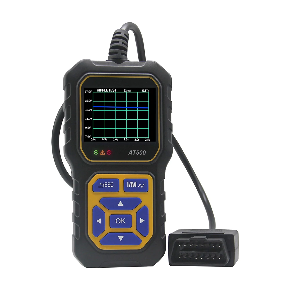 AT500 Automotive Obd Code Readers Obd2 Scanner Car Check Engine Troubleshooting Props Fault Diagnostic Tool Car Tool