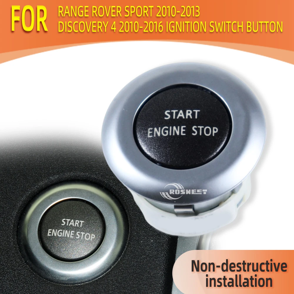 

For Land Rover Range Rover Sport 2010-2013 Discovery 4 2010-2016 Car Engine Start Stop Keyless Ignition Switch Button LR014015