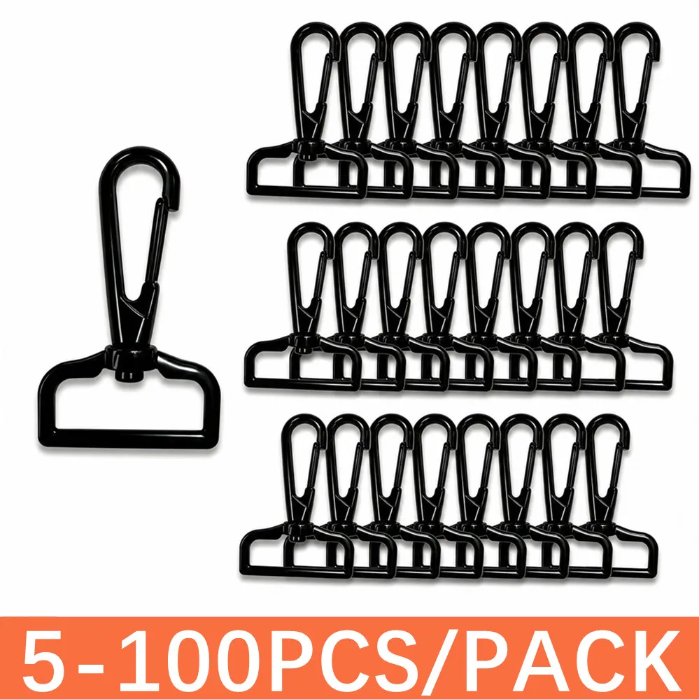 5/50/100Pcs 25/32/38/50mm Metal Buckles for Bag Swivel Lobster Clasp Strap Webbing Belt Trigger Snap Hooks Sewing accessories