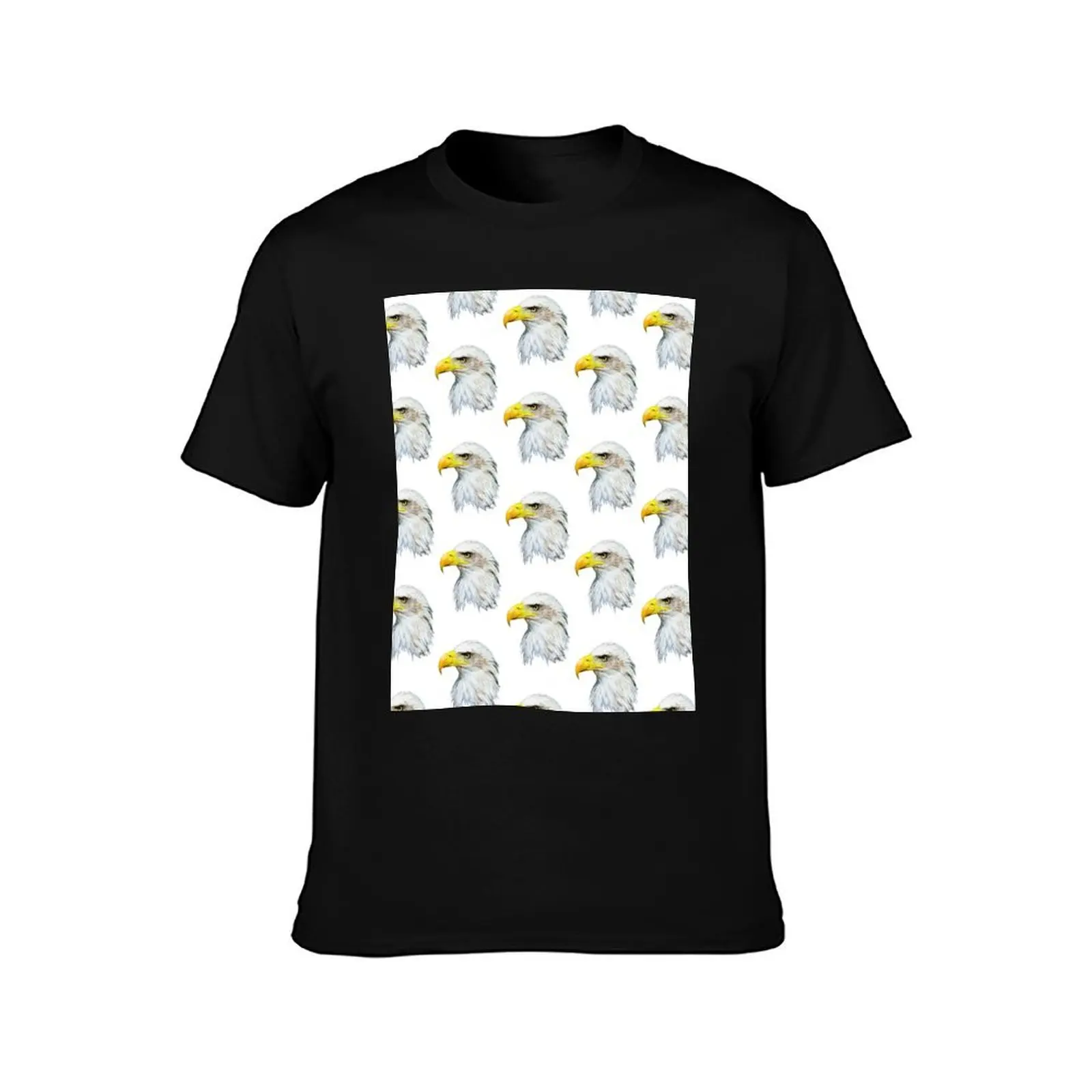 Bald Eagle Head T-Shirt Relaxed Casual Short Sleeve Tee T-Shirt