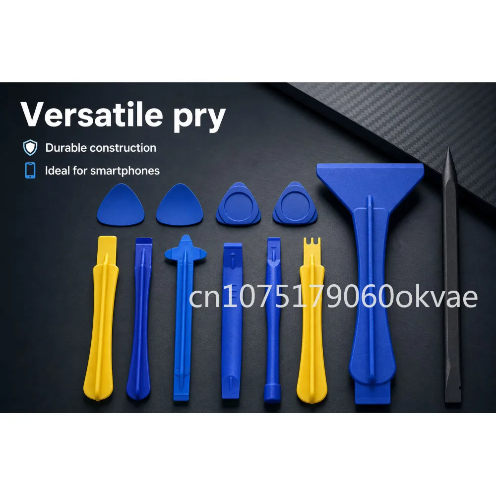 Professional Phone Pry Tool Set 12pcs Mobile Phone Disassembly Kit Plastic Spudgers Scrapers for Screen Battery Replacement