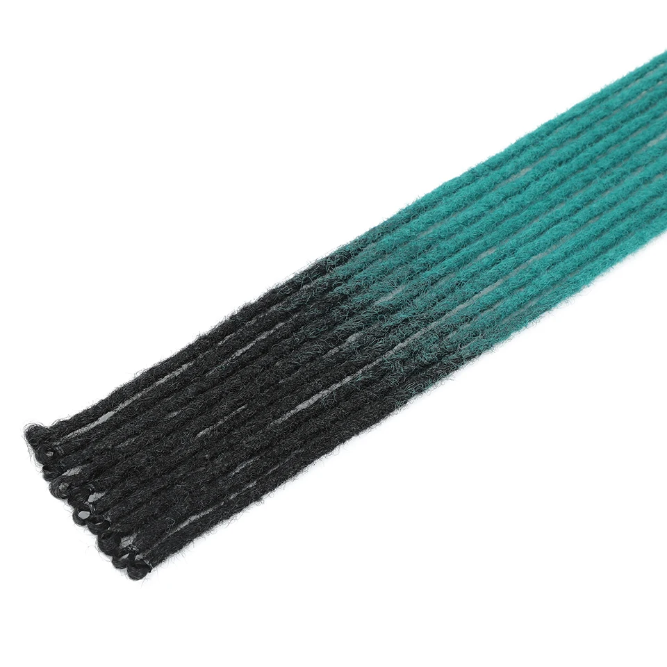 ضفائر كروشيه ناعمة مع حلقة 24 بوصة ملحقات قفل الرهبة الاصطناعية المصنوعة يدويًا للرجال/النساء أقفال صناعية عالية الجودة